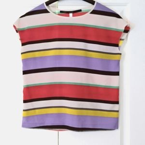 Kensie Multi Colored Striped Top